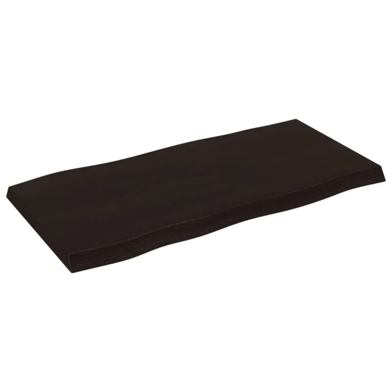Stalviršis, tamsiai ruda, 80x40x(2-4) cm, medienos masyvas