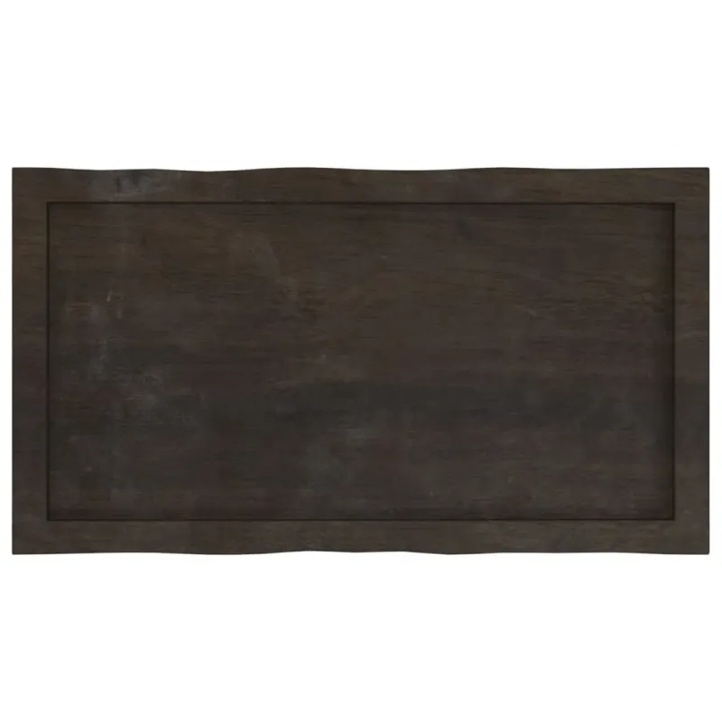 Stalviršis, tamsiai ruda, 80x40x(2-4) cm, medienos masyvas