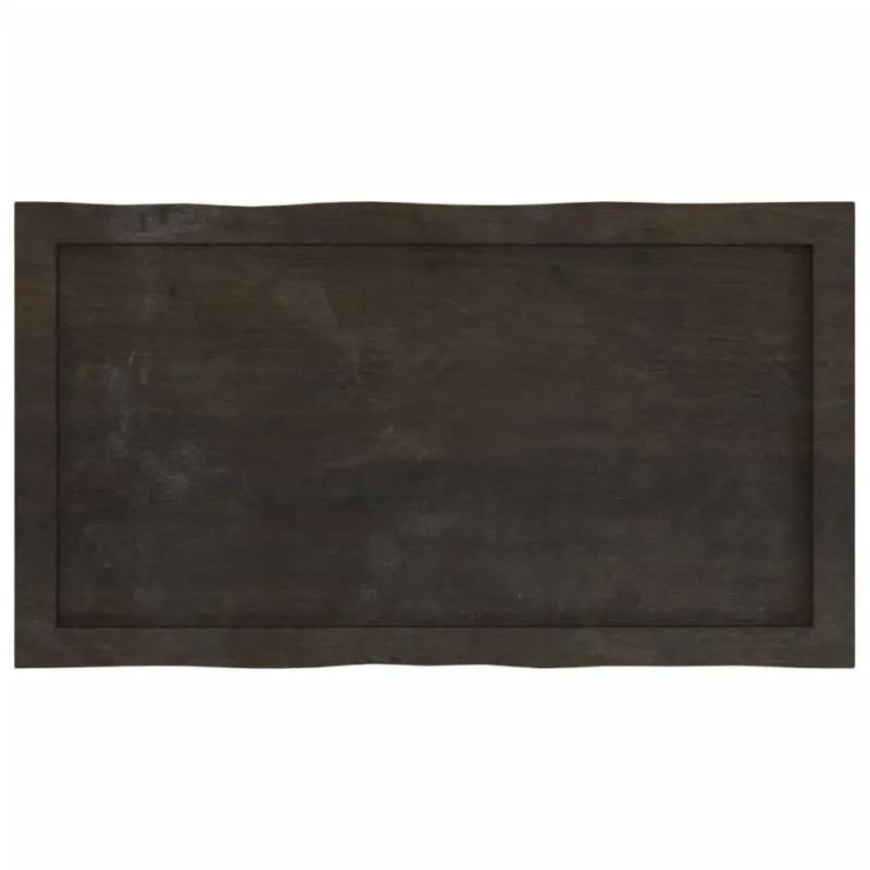 Stalviršis, tamsiai ruda, 80x40x(2-6) cm, medienos masyvas