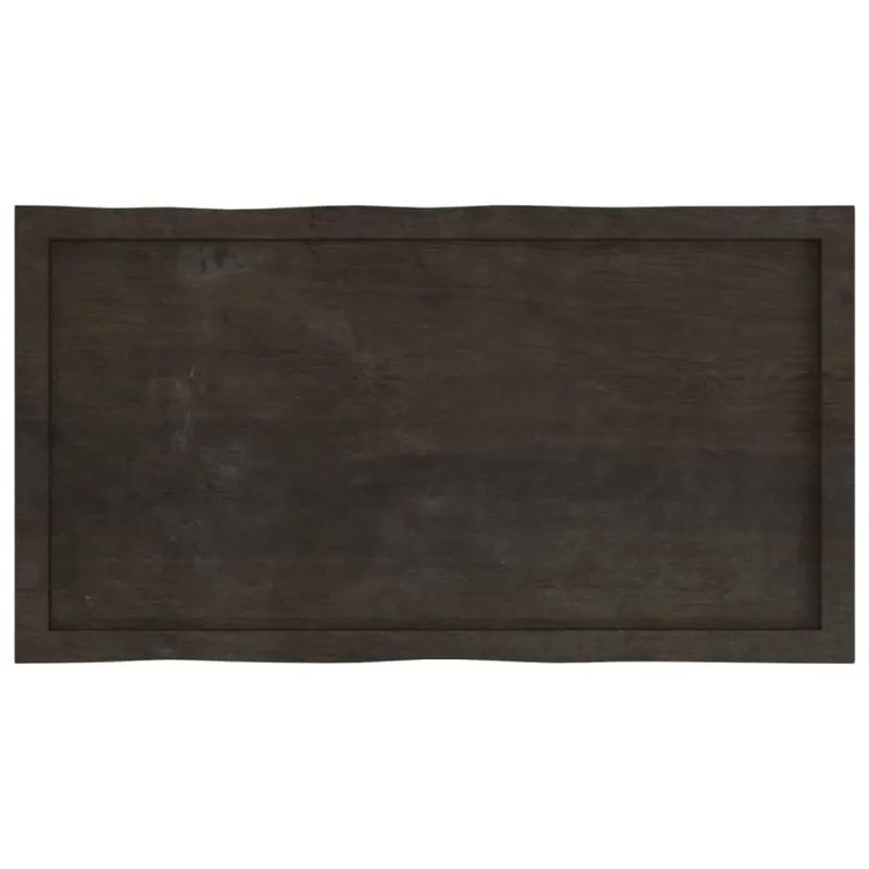 Stalviršis, tamsiai ruda, 100x50x(2-4) cm, medienos masyvas