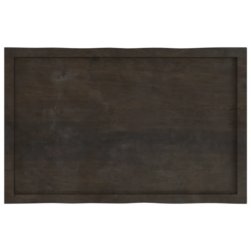Stalviršis, tamsiai ruda, 100x60x(2-4) cm, medienos masyvas