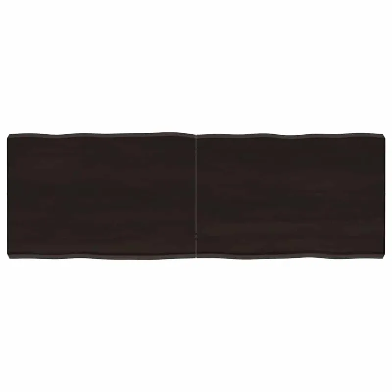Stalviršis, tamsiai ruda, 120x40x(2-6) cm, medienos masyvas