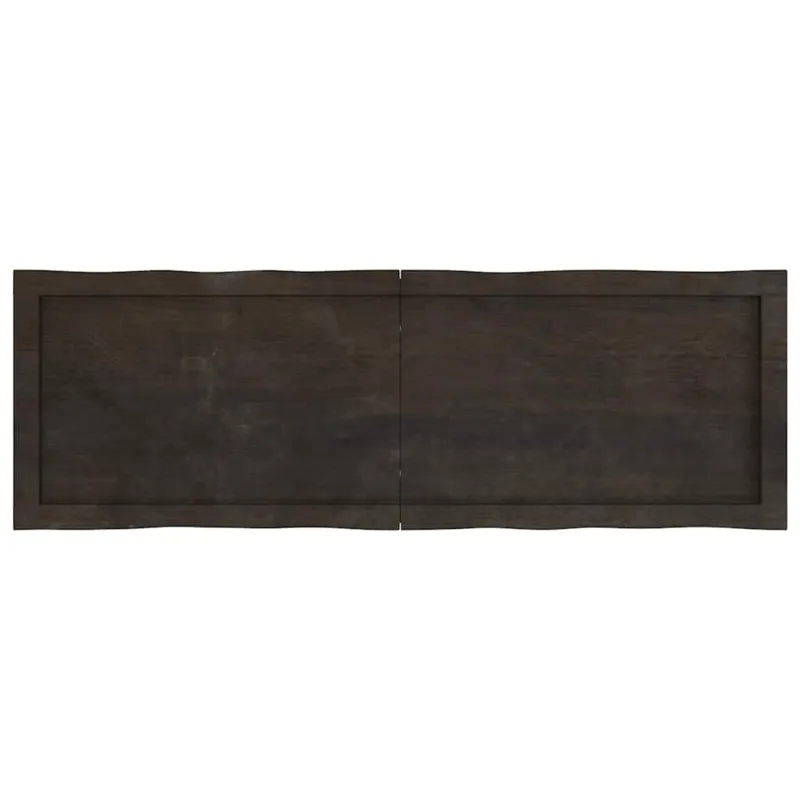 Stalviršis, tamsiai ruda, 120x40x(2-6) cm, medienos masyvas