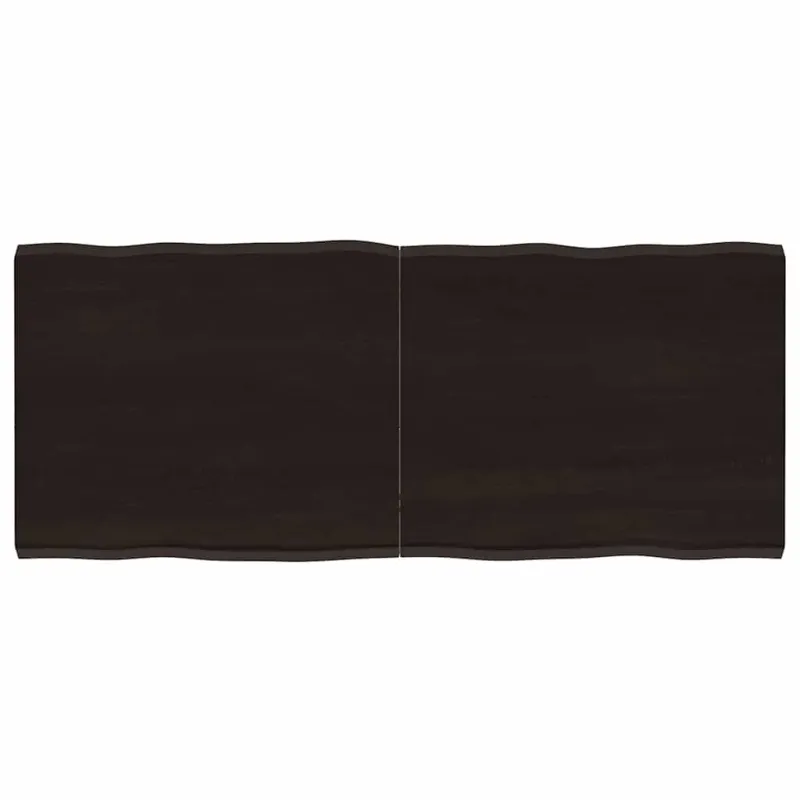 Stalviršis, tamsiai ruda, 120x50x(2-4) cm, medienos masyvas