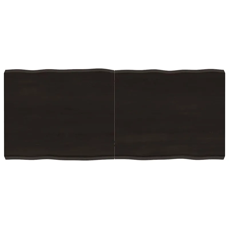 Stalviršis, tamsiai ruda, 120x50x(2-6) cm, medienos masyvas