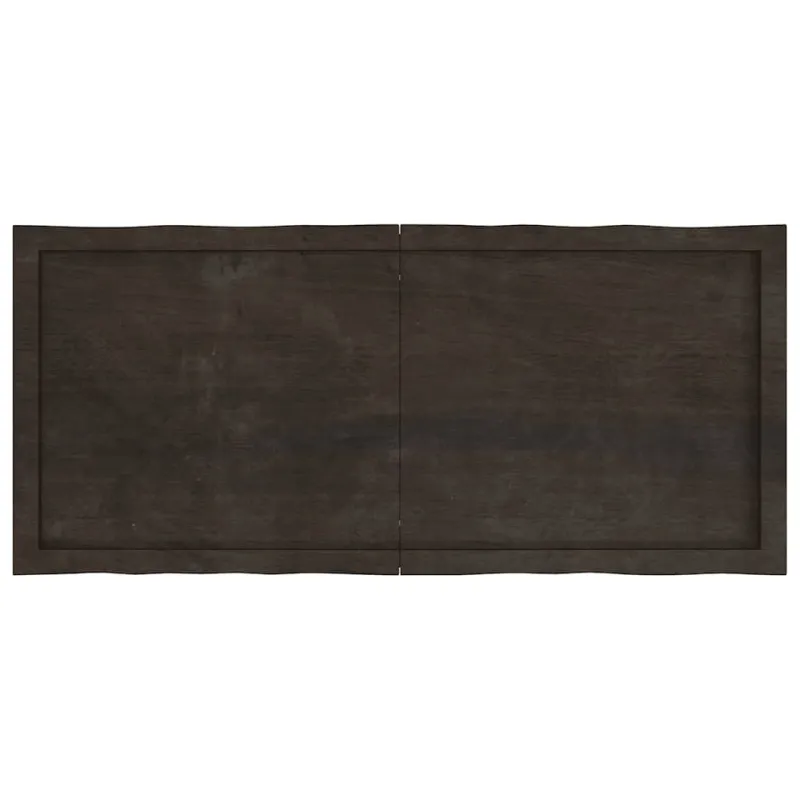 Stalviršis, tamsiai ruda, 120x50x(2-6) cm, medienos masyvas