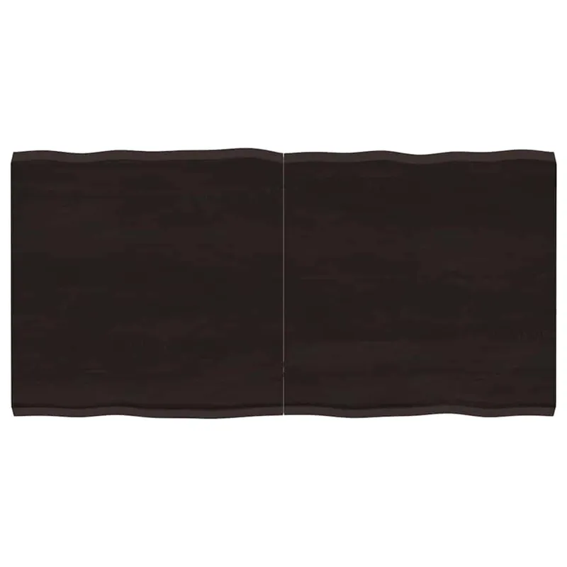 Stalviršis, tamsiai ruda, 120x60x(2-4) cm, medienos masyvas