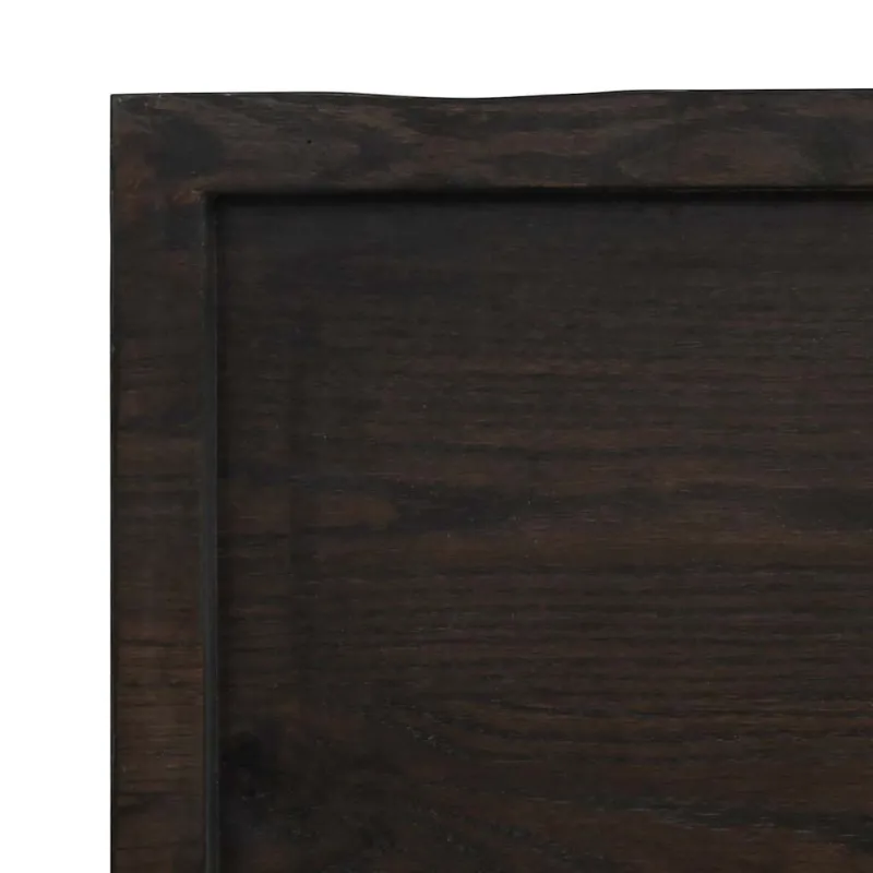 Stalviršis, tamsiai ruda, 140x40x(2-4) cm, medienos masyvas