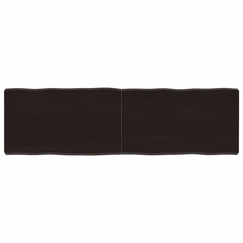 Stalviršis, tamsiai ruda, 140x40x(2-6) cm, medienos masyvas