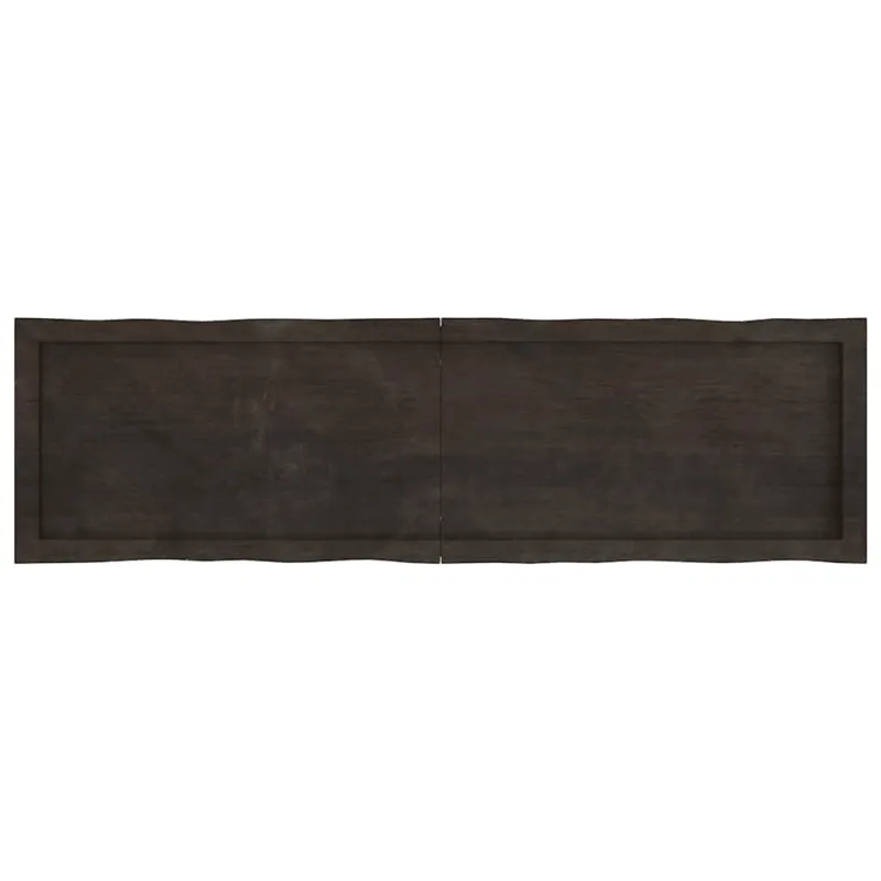 Stalviršis, tamsiai ruda, 140x40x(2-6) cm, medienos masyvas