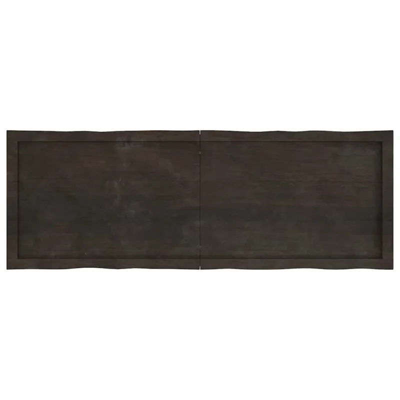 Stalviršis, tamsiai ruda, 140x50x(2-4) cm, medienos masyvas