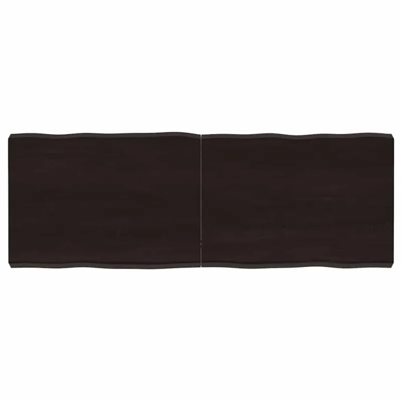 Stalviršis, tamsiai ruda, 140x50x(2-6) cm, medienos masyvas