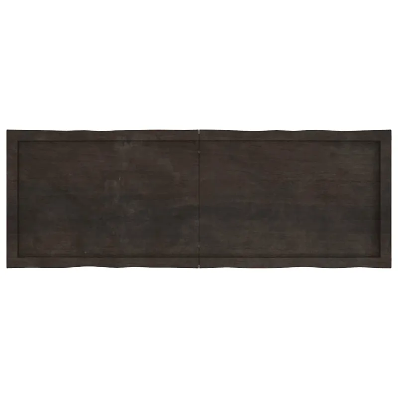Stalviršis, tamsiai ruda, 140x50x(2-6) cm, medienos masyvas