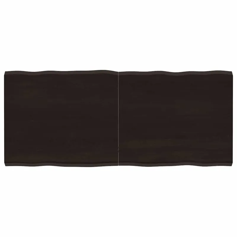 Stalviršis, tamsiai ruda, 140x60x(2-4) cm, medienos masyvas