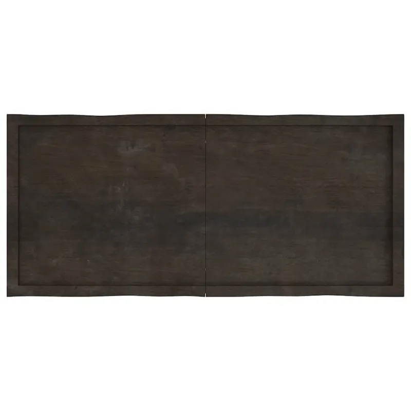 Stalviršis, tamsiai ruda, 140x60x(2-4) cm, medienos masyvas
