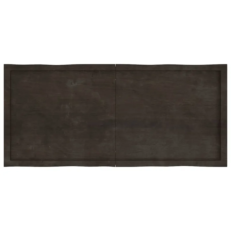 Stalviršis, tamsiai ruda, 140x60x(2-6) cm, medienos masyvas