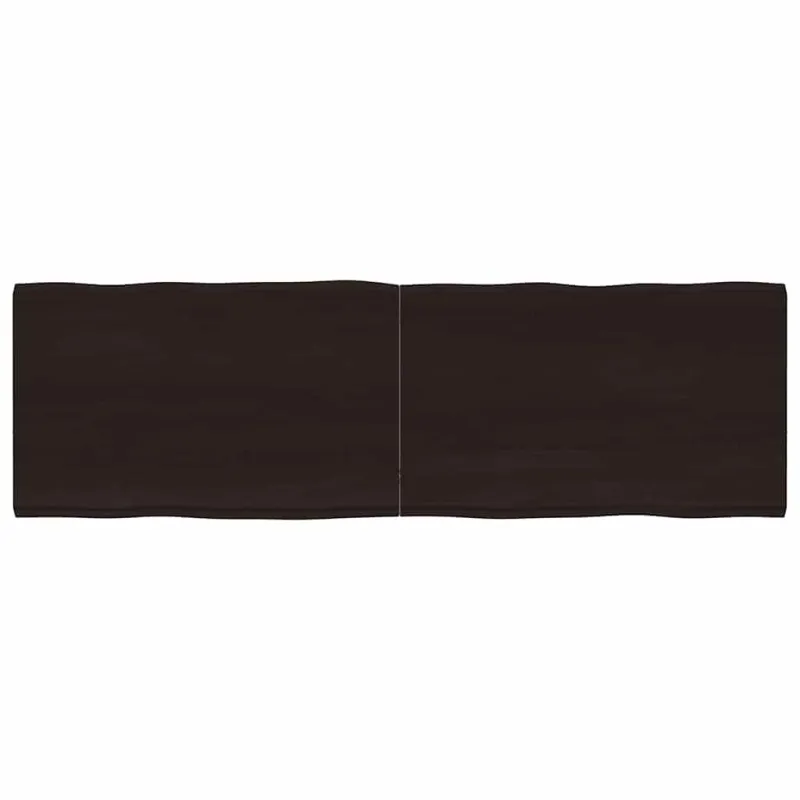 Stalviršis, tamsiai ruda, 160x50x(2-4) cm, medienos masyvas