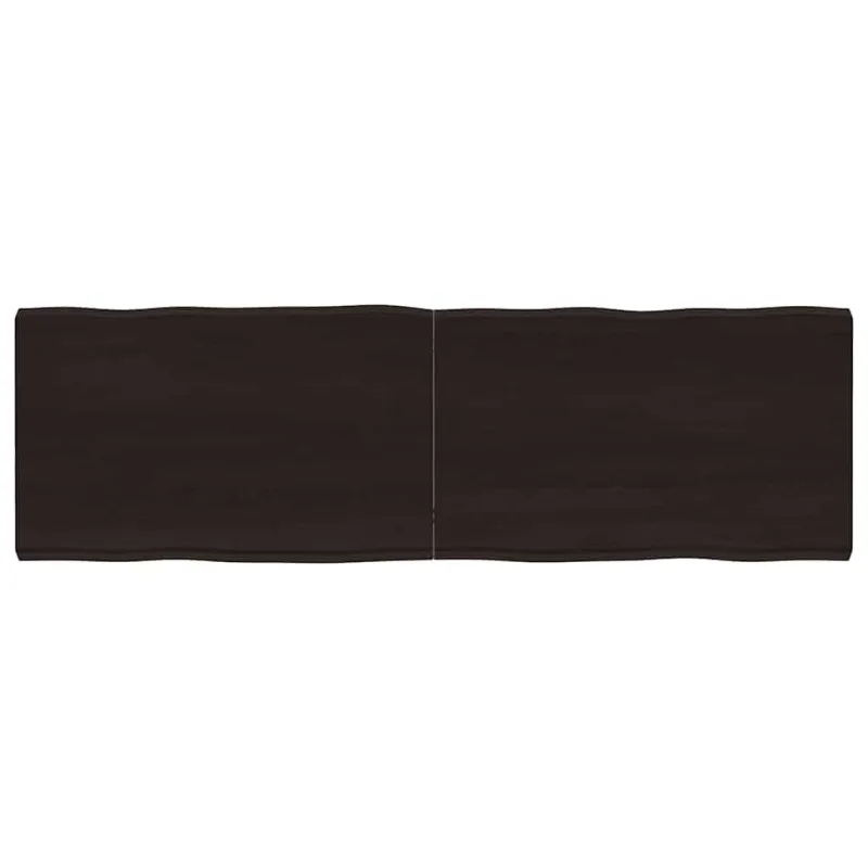 Stalviršis, tamsiai ruda, 160x50x(2-6) cm, medienos masyvas