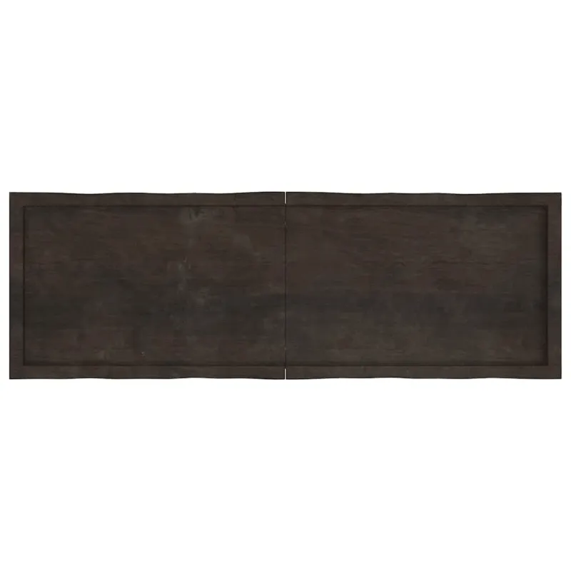 Stalviršis, tamsiai ruda, 160x50x(2-6) cm, medienos masyvas