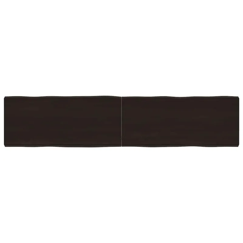 Stalviršis, tamsiai ruda, 180x40x(2-6) cm, medienos masyvas