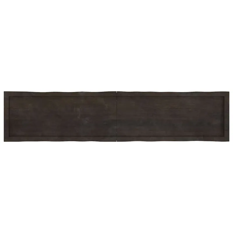 Stalviršis, tamsiai ruda, 180x40x(2-6) cm, medienos masyvas