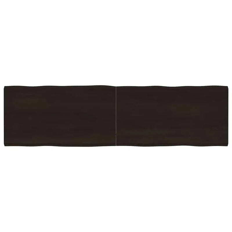 Stalviršis, tamsiai ruda, 180x50x(2-4) cm, medienos masyvas