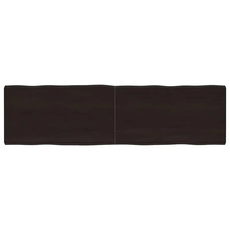 Stalviršis, tamsiai ruda, 180x50x(2-6) cm, medienos masyvas