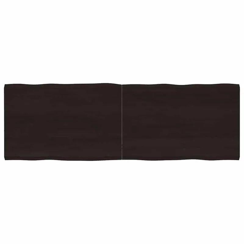 Stalviršis, tamsiai ruda, 180x60x(2-4) cm, medienos masyvas