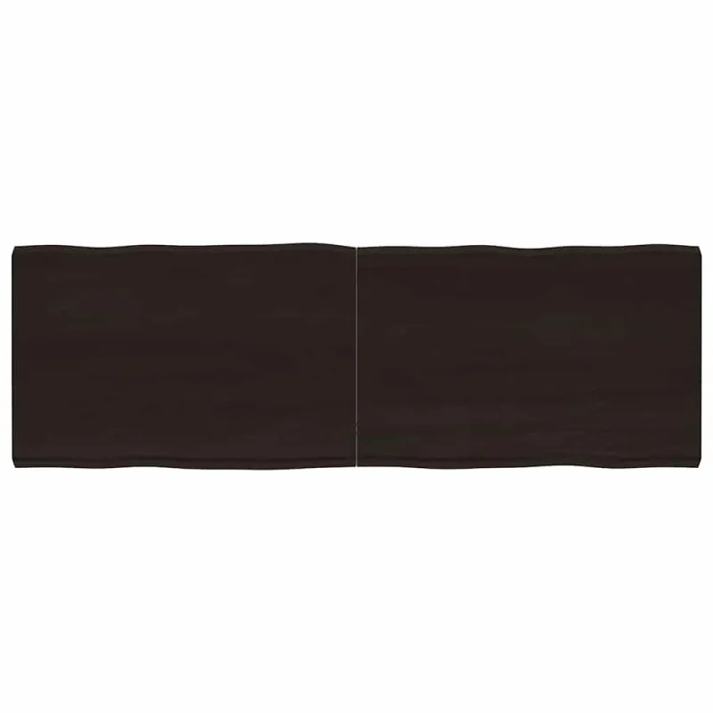 Stalviršis, tamsiai ruda, 180x60x(2-6) cm, medienos masyvas