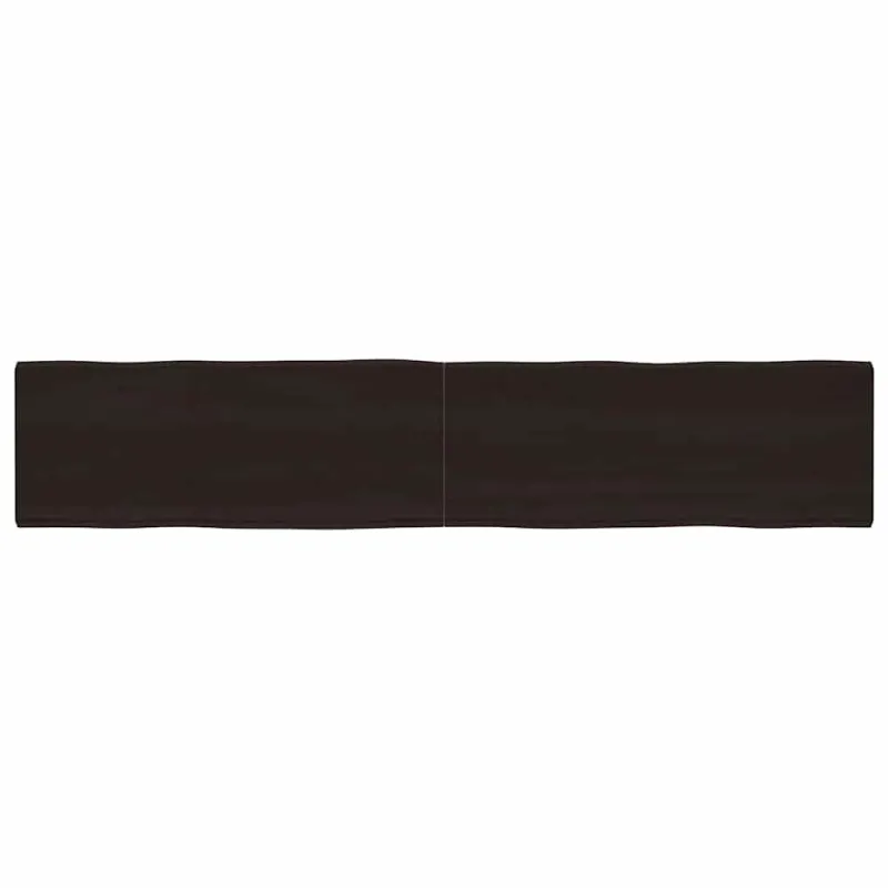 Stalviršis, tamsiai ruda, 200x40x(2-6) cm, medienos masyvas