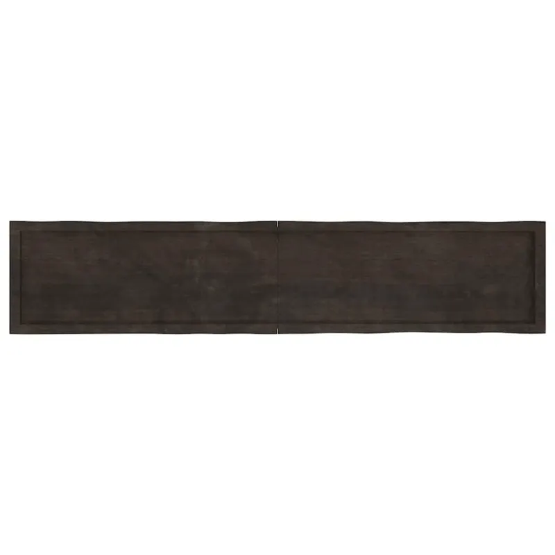 Stalviršis, tamsiai ruda, 200x40x(2-6) cm, medienos masyvas