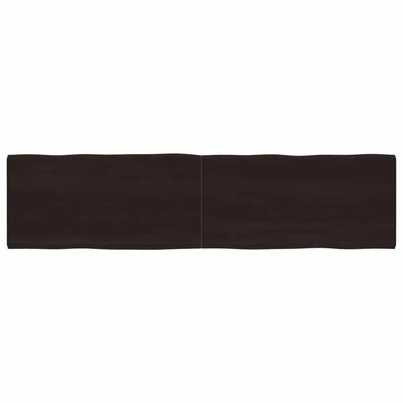 Stalviršis, tamsiai ruda, 200x50x(2-4) cm, medienos masyvas