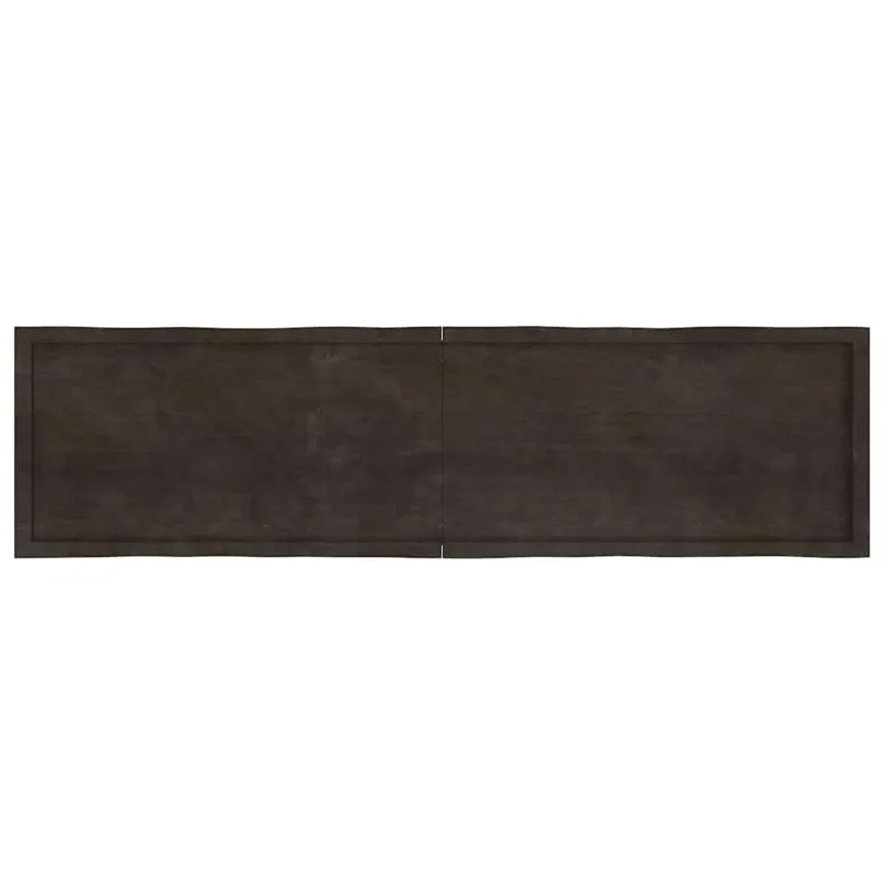 Stalviršis, tamsiai ruda, 200x50x(2-4) cm, medienos masyvas