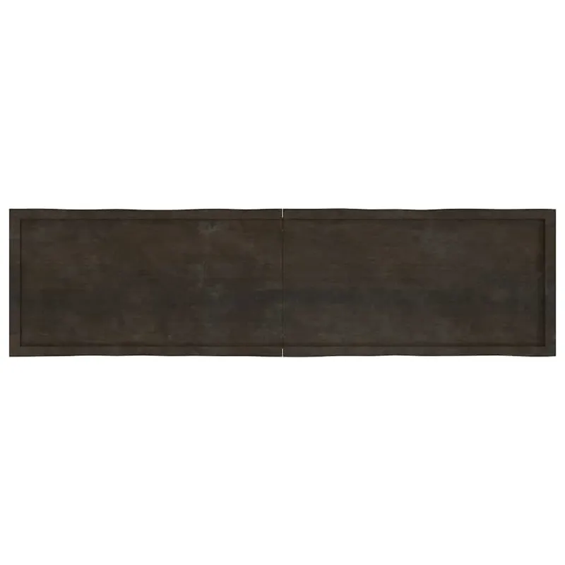 Stalviršis, tamsiai ruda, 200x50x(2-6) cm, medienos masyvas