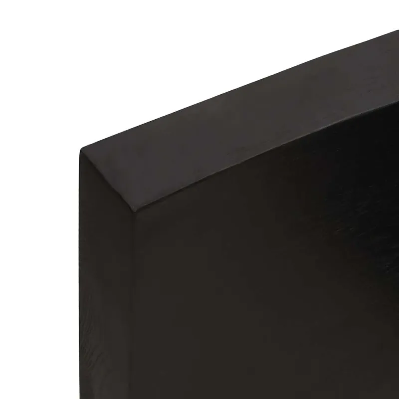 Stalviršis, tamsiai ruda, 200x50x(2-6) cm, medienos masyvas