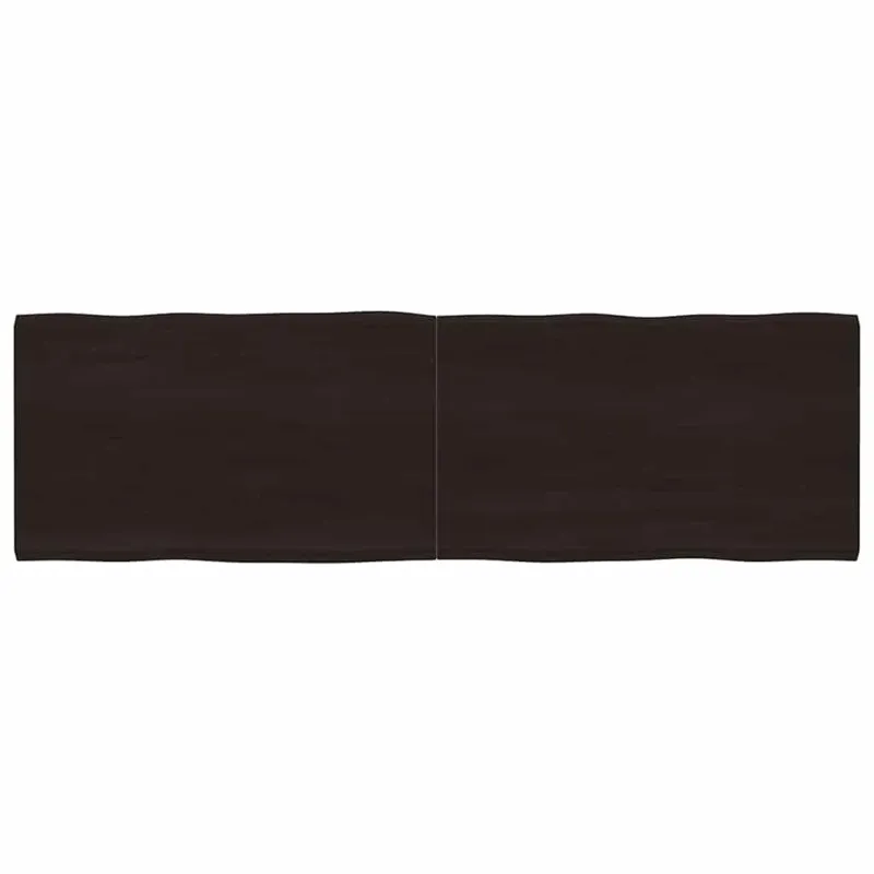 Stalviršis, tamsiai ruda, 200x60x(2-4) cm, medienos masyvas