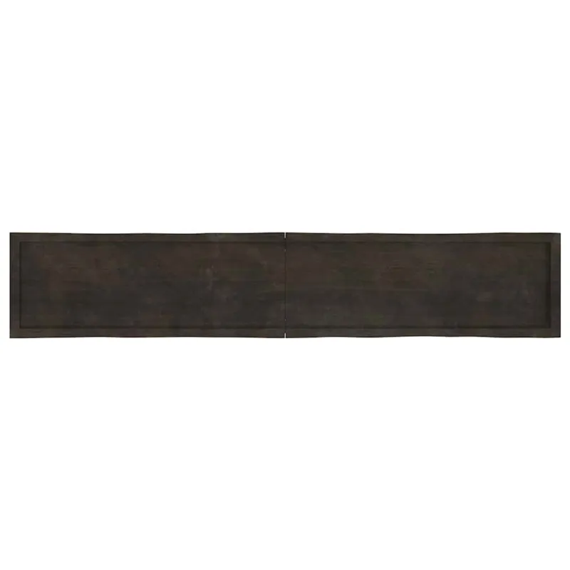 Stalviršis, tamsiai ruda, 220x40x(2–6)cm, medienos masyvas