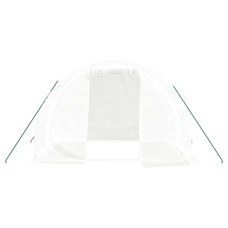 Šiltnamis su plieno rėmu, baltos spalvos, 3x2x2m, 6m²