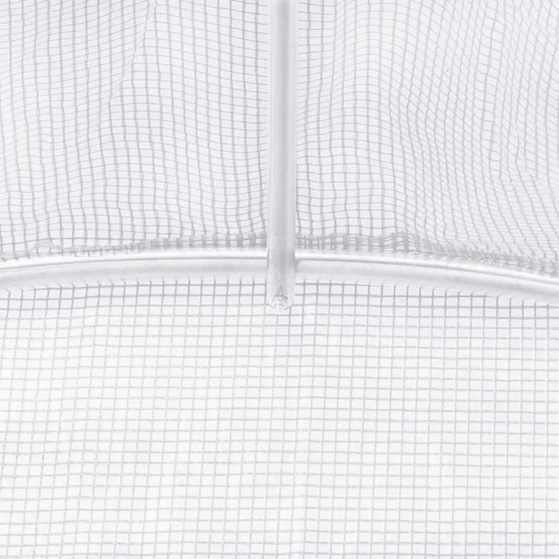 Šiltnamis su plieno rėmu, baltos spalvos, 3x2x2m, 6m²
