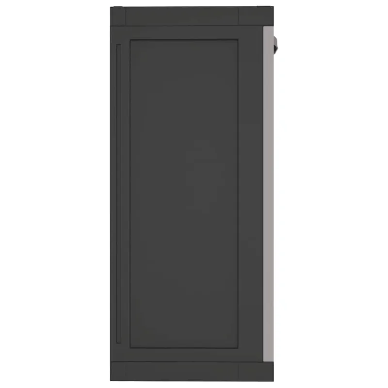 Lauko spintelė daiktams, pilkos/juodos spalvos, 65x37x85cm, PP