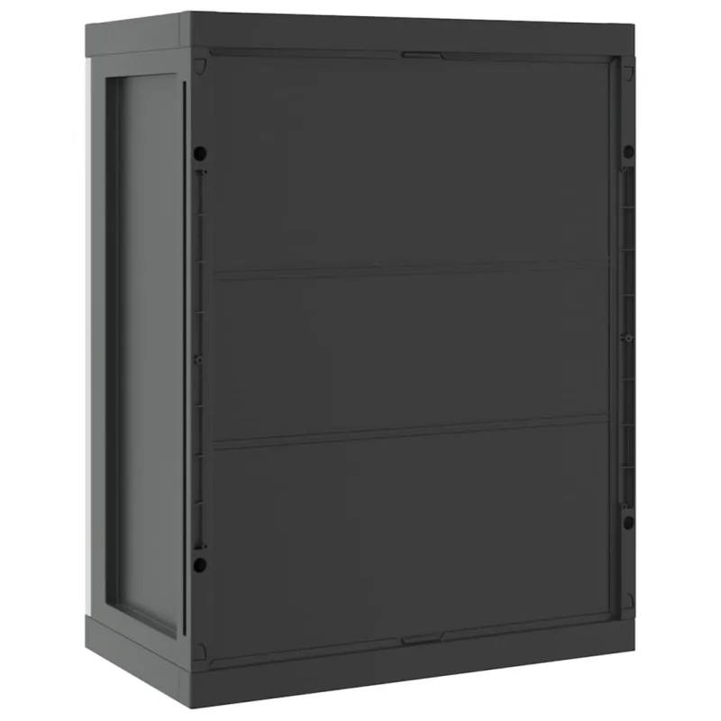 Lauko spintelė daiktams, pilkos/juodos spalvos, 65x37x85cm, PP
