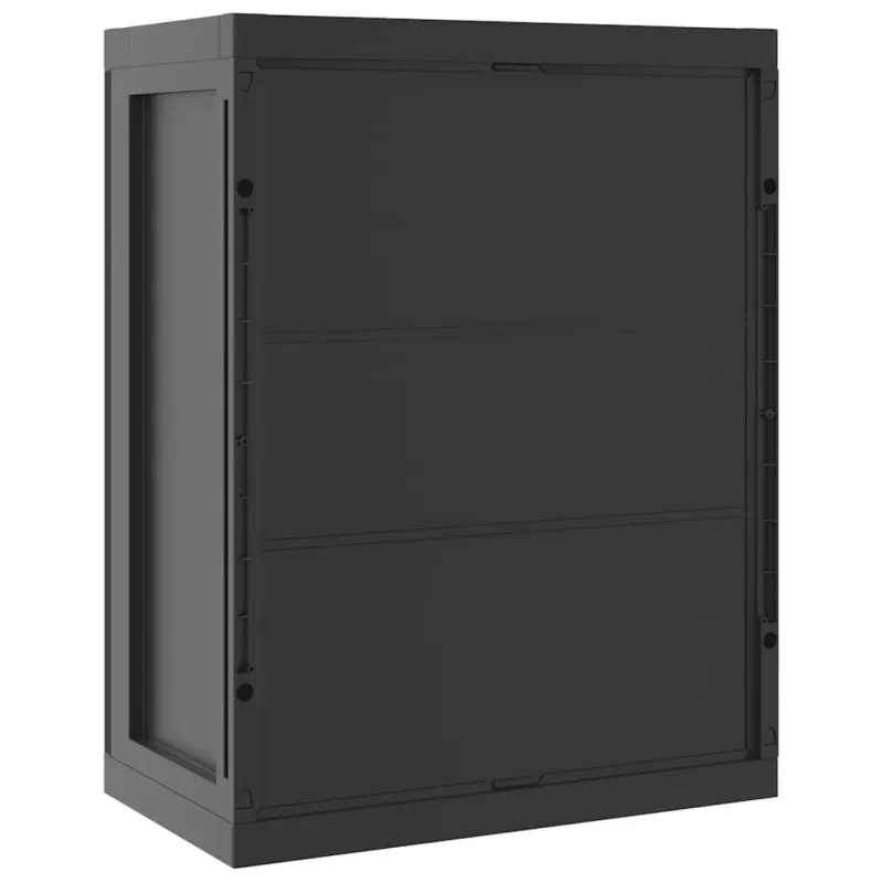 Lauko spintelė daiktams, juodos spalvos, 65x37x85cm, PP