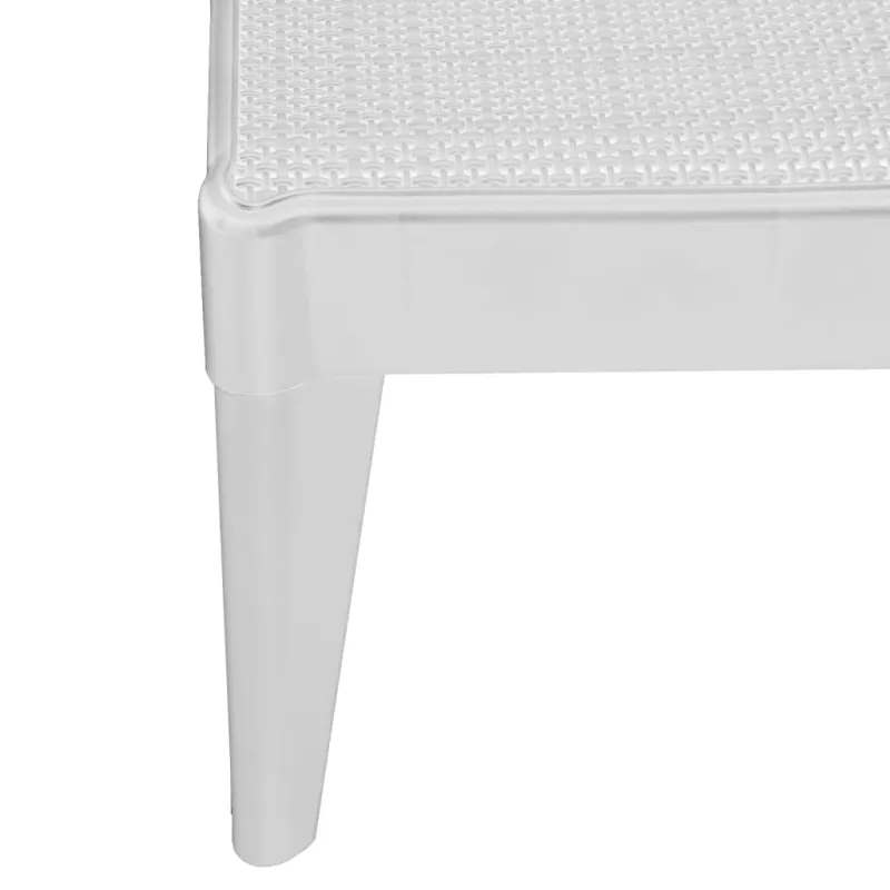 Saulės gultas, baltos spalvos, 186x60x29cm, PP