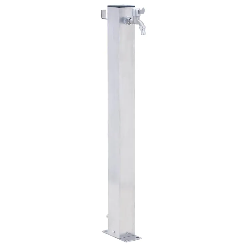 Vandens kolonėlė sodui, 60cm, nerūdijantis plienas, kvadratinė