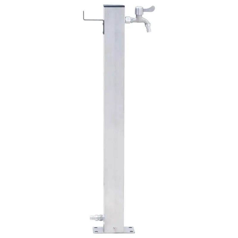 Vandens kolonėlė sodui, 60cm, nerūdijantis plienas, kvadratinė