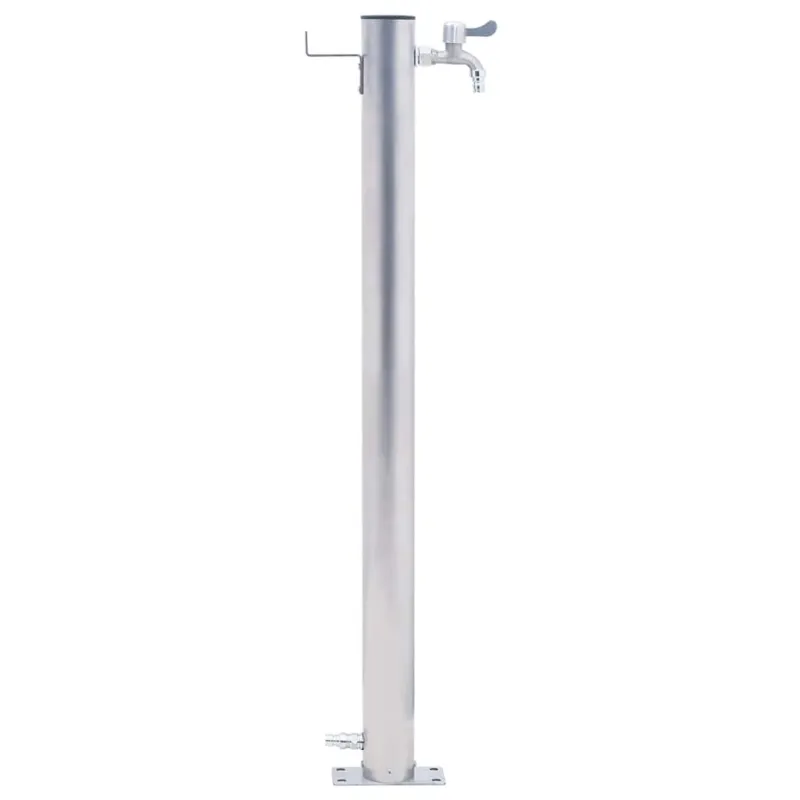 Vandens kolonėlė sodui, 100cm, nerūdijantis plienas, apskrita