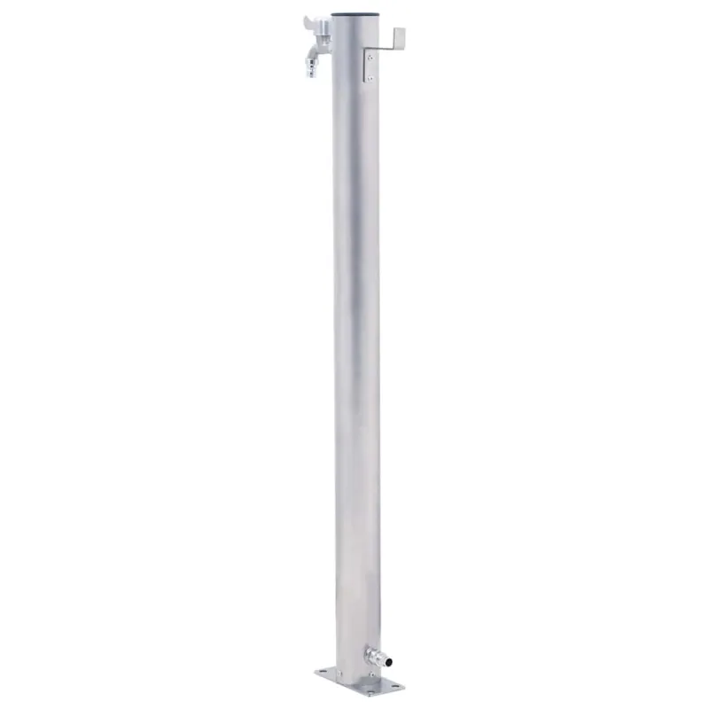 Vandens kolonėlė sodui, 100cm, nerūdijantis plienas, apskrita