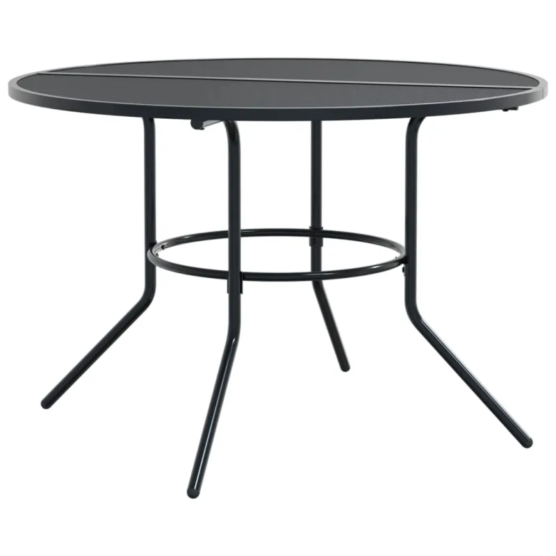 Sudetun puutarhatuolien setti, 7 kappaletta, antrasiitti, teräs