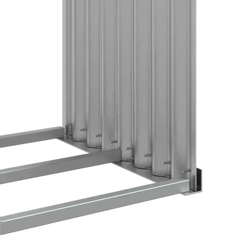 Malkų stovas, pilkas, 120x45x210cm, galvanizuotas plienas