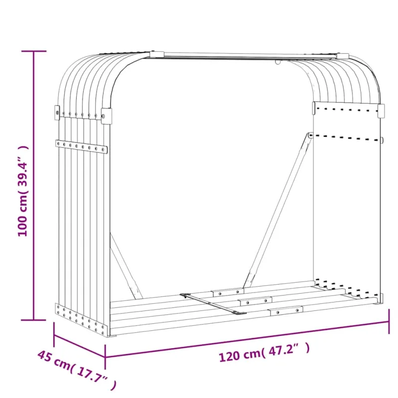 Malkų stovas, pilkas, 120x45x100cm, galvanizuotas plienas